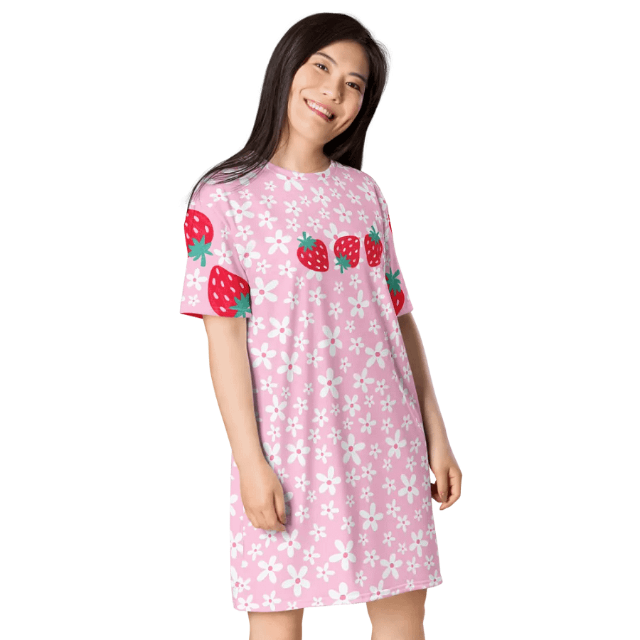 Strawberry Fields Forever T-Shirt Dress product image (12)