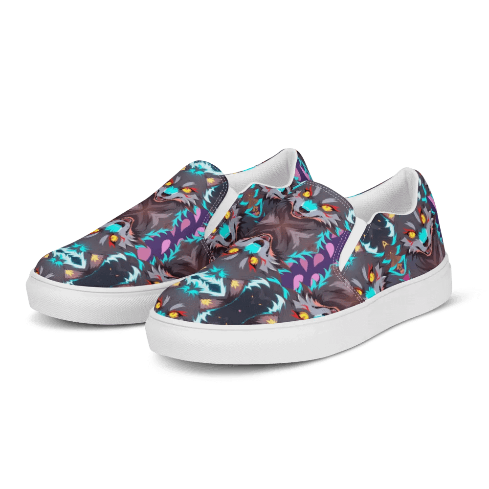 Mythical Wolf Women's Slip-Ons product image (4)