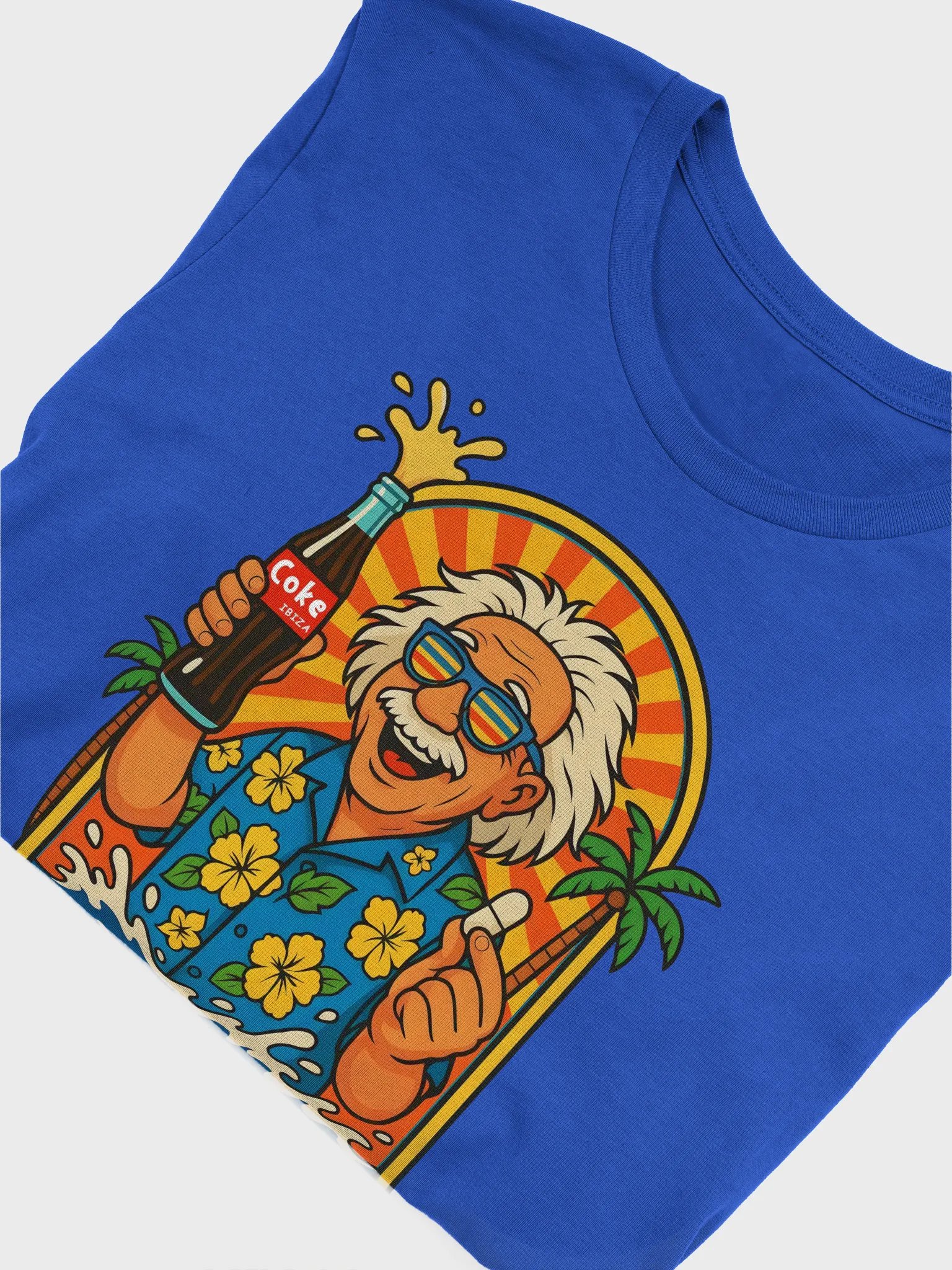 Einstein Pill / Mentos Ibiza Party Tee - Funny Pun Meme T-Shirt product image (4)