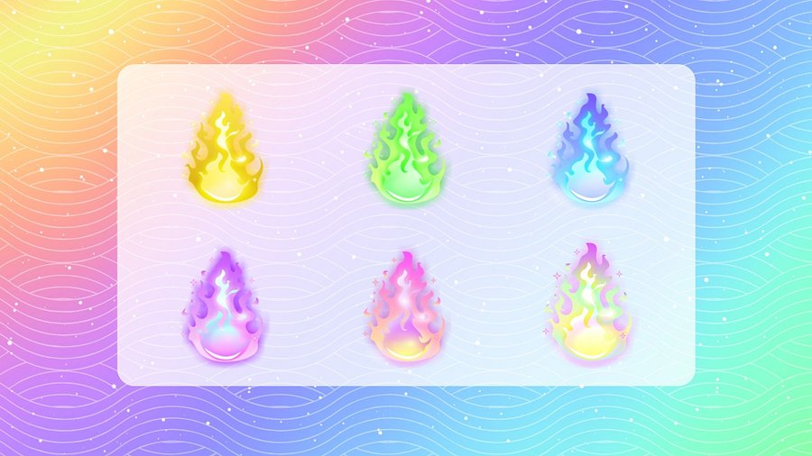 Flame Twitch Badges 6-Pack product image (2)