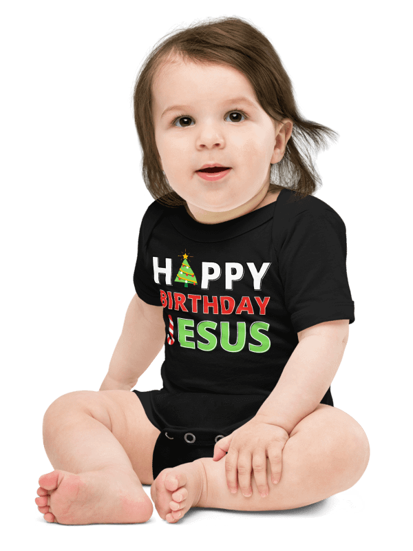 Happy Birthday Jesus Christmas Baby T-Shirt product image (2)