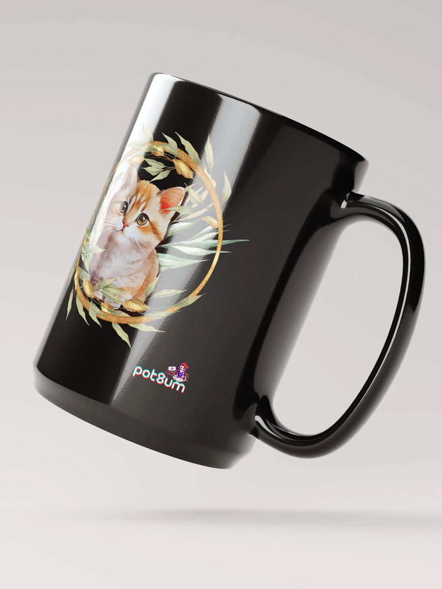 GOLDEN PUSSY CLUB black glossy mug product image (3)
