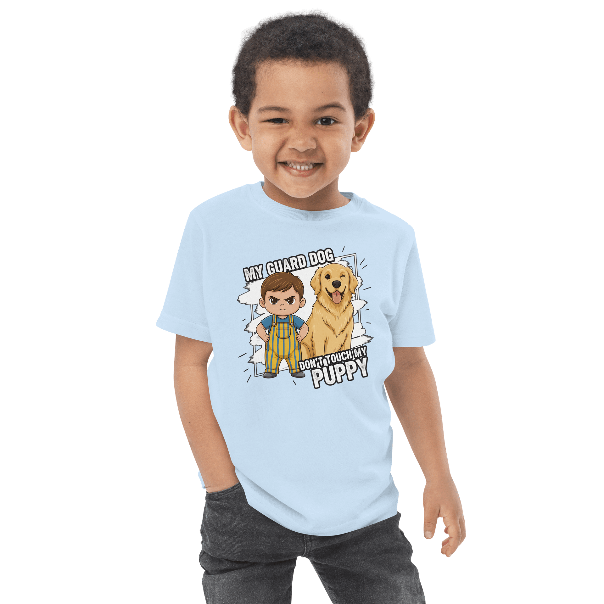Don't Touch My Puppy | Toddler Jersey T-Shirt product image (4)