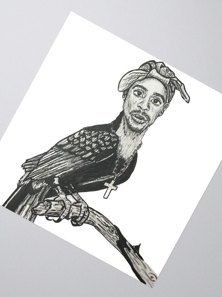 Tupac Toucan Sticker product image (2)