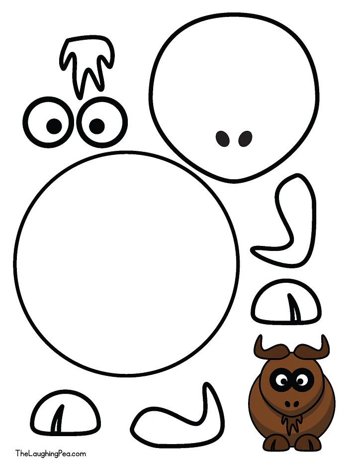 Coloring & Cutouts - Gnu product image (1)