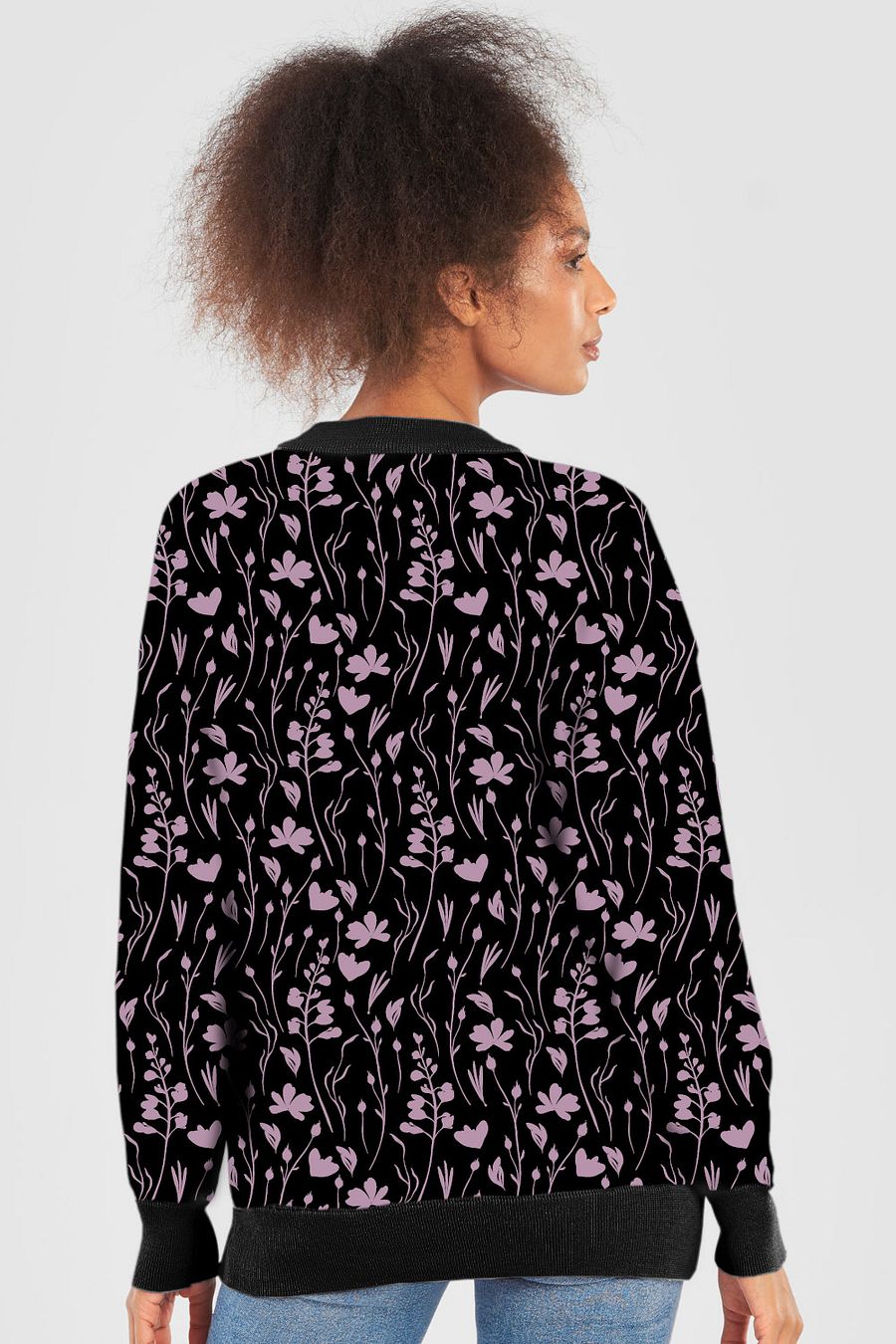Pink Floral Pull Over Sweater product image (10)