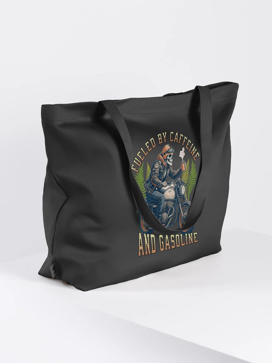 Fueled By Caffeine And Gasoline Skeleton Rider Eco Tote product image (1)