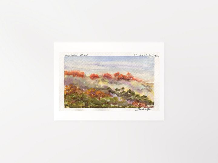 Grey Squirrel Hill Watercolor Print product image (1)