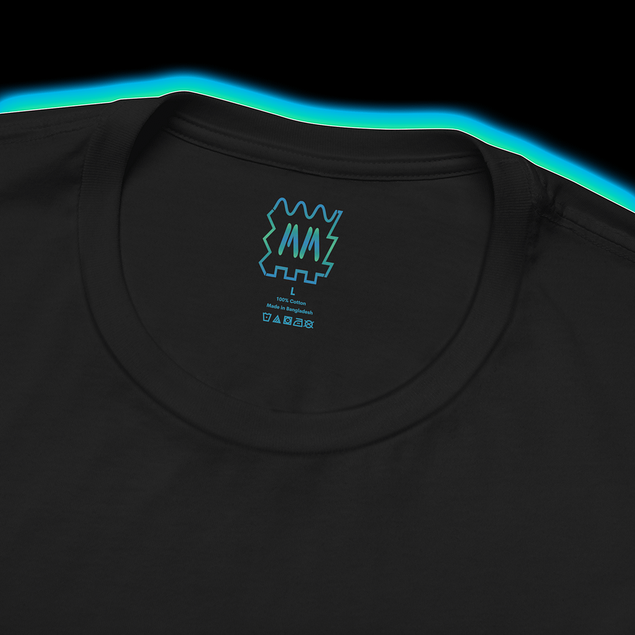 Cymatics - Harmonic Resonance Synthesizer T-Shirt (CYAN PRINT) product image (2)