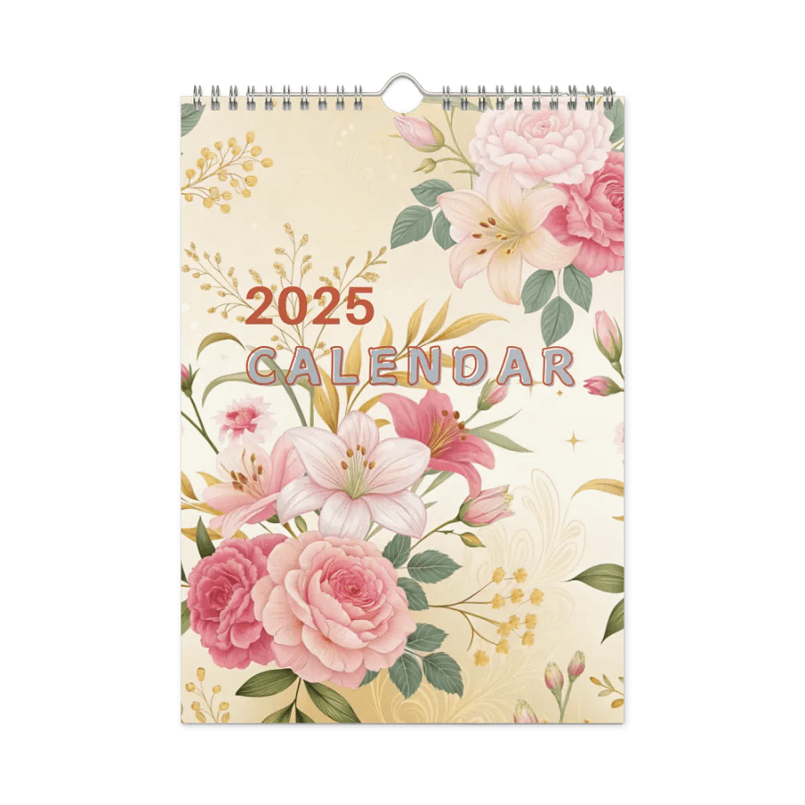 SEAMLESS FLORAL PATTERN WALL CALENDAR 2025 product image (3)