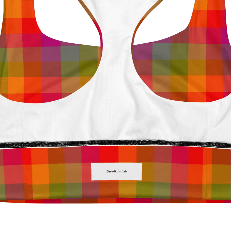 Rainbow Checkers Sports Bra 2 product image (12)