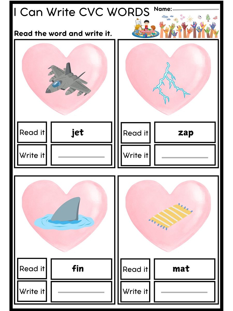phonics worksheets for kindergarten PDF product image (3)