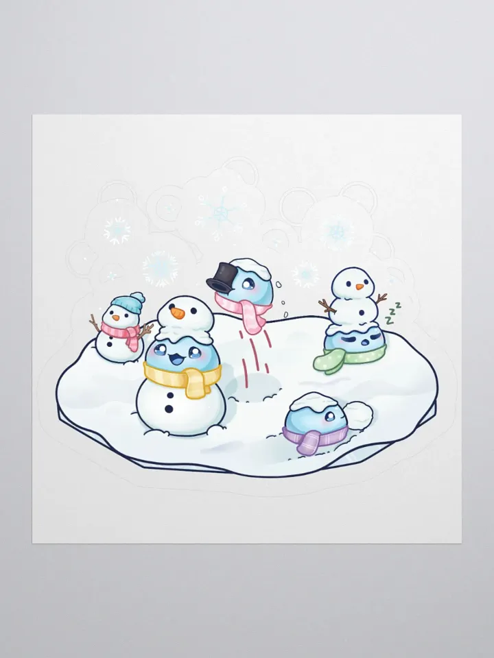 Snow Slime Kiss-Cut Sticker product image (3)