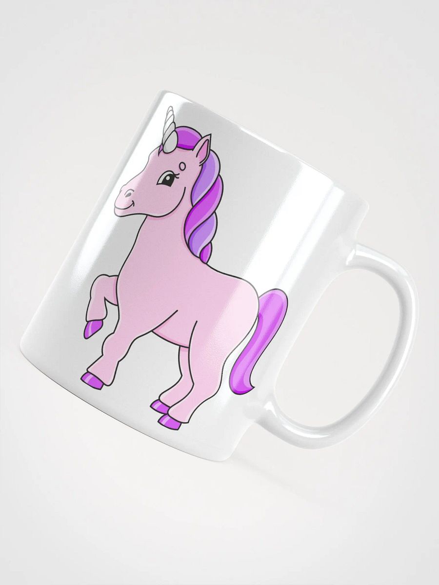 White Glossy Mug Horse product image (4)
