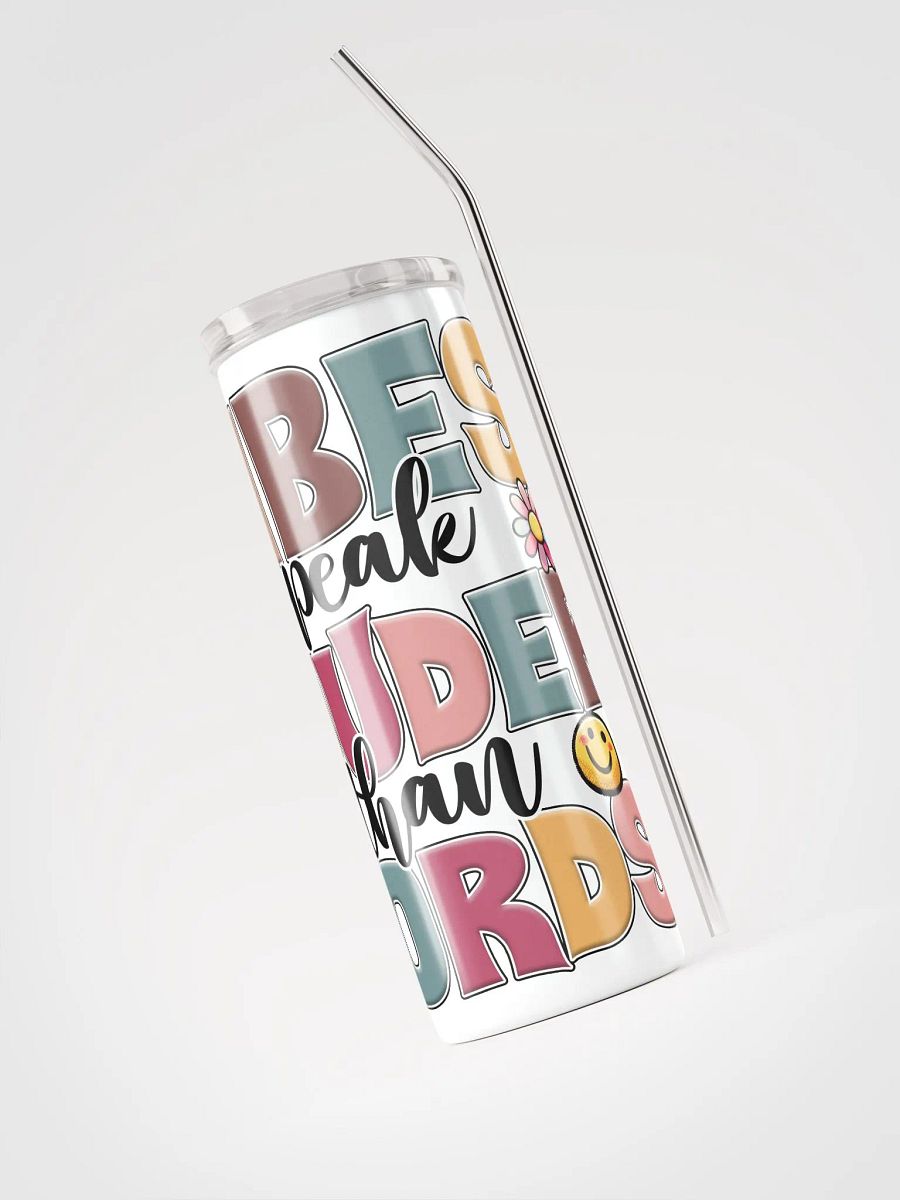 Vibes Speak Louder Stainless Tumbler product image (4)
