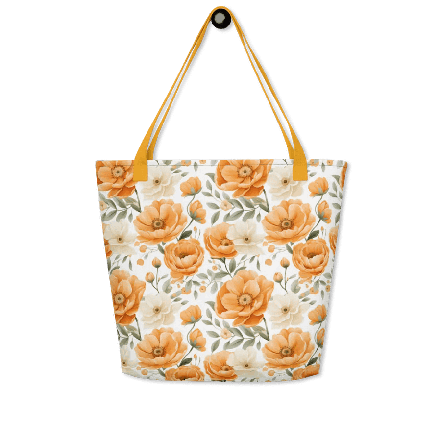 Just Peachy Floral Tote Bag product image (2)