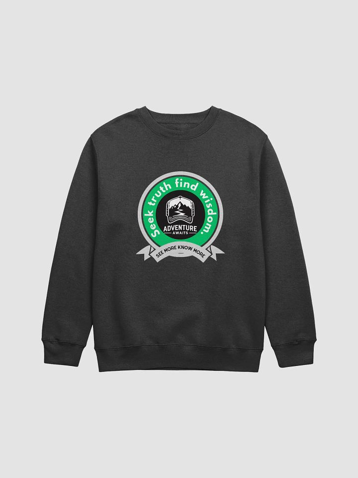 Adventure Awaits Crewneck Sweatshirt | Seek truth, find wisdom. product image (1)