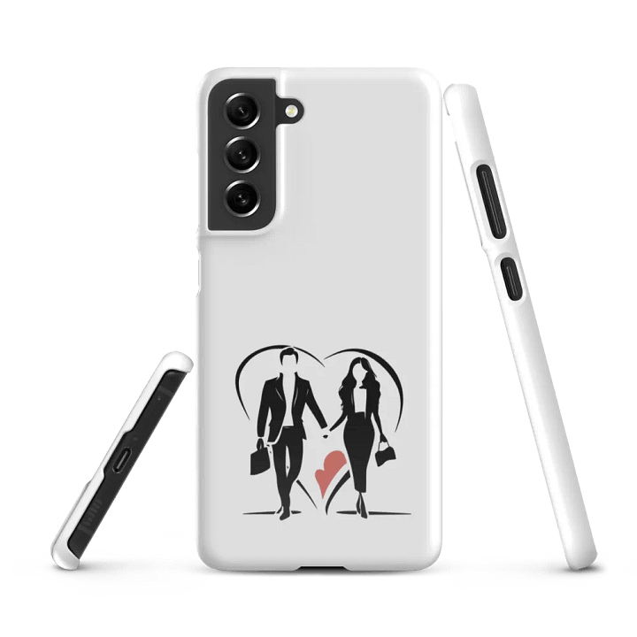 Modern Love Logo Snap Case for Samsung (White) product image (1)