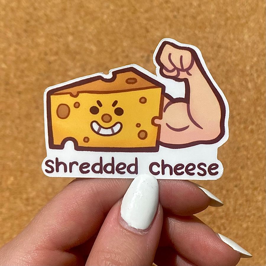 Shredded Cheese Sticker product image (2)