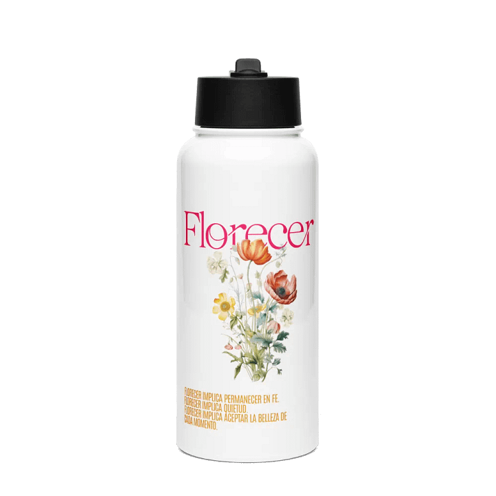 Florecer Floral Stainless Steel Bottle product image (1)