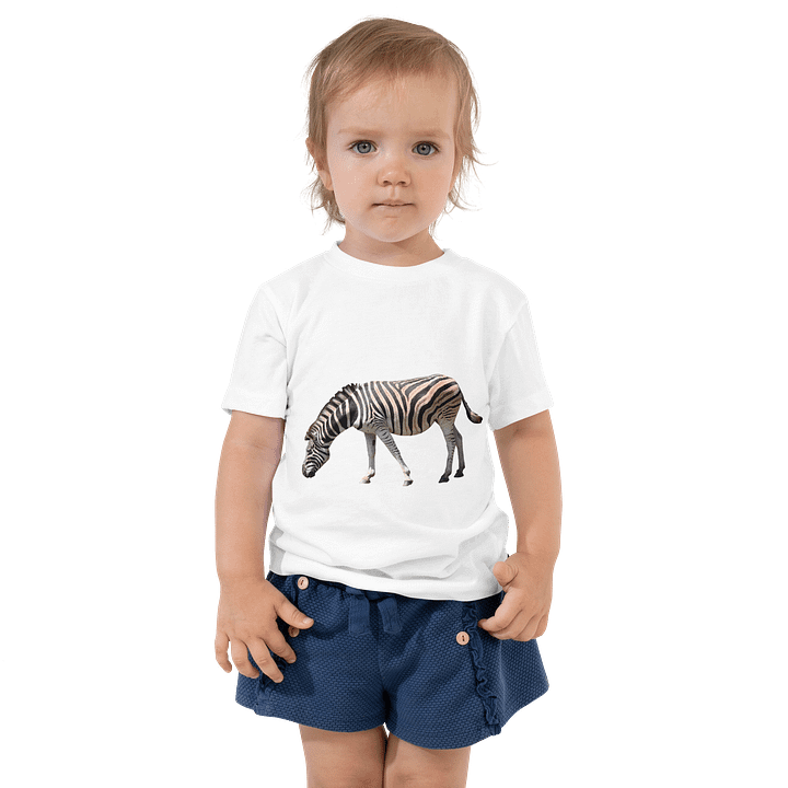 Plains Zebra Toddler Cotton T-Shirt -plain product image (4)