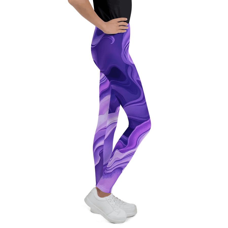 Starry Swirls Youth Leggings product image (6)