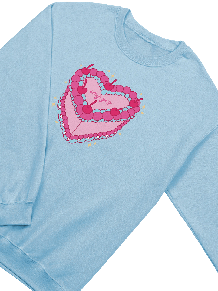 [OMG Yes] Heart Cake Crewneck Sweatshirt product image (1)