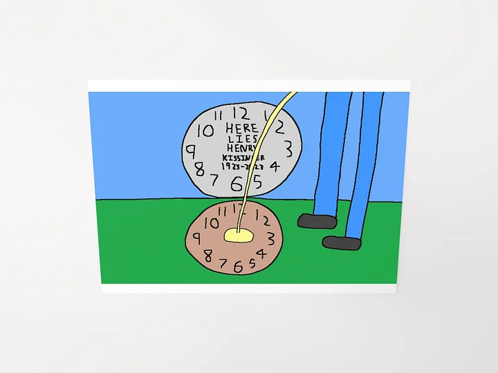 Henry Kissinger Grave Poster product image (2)