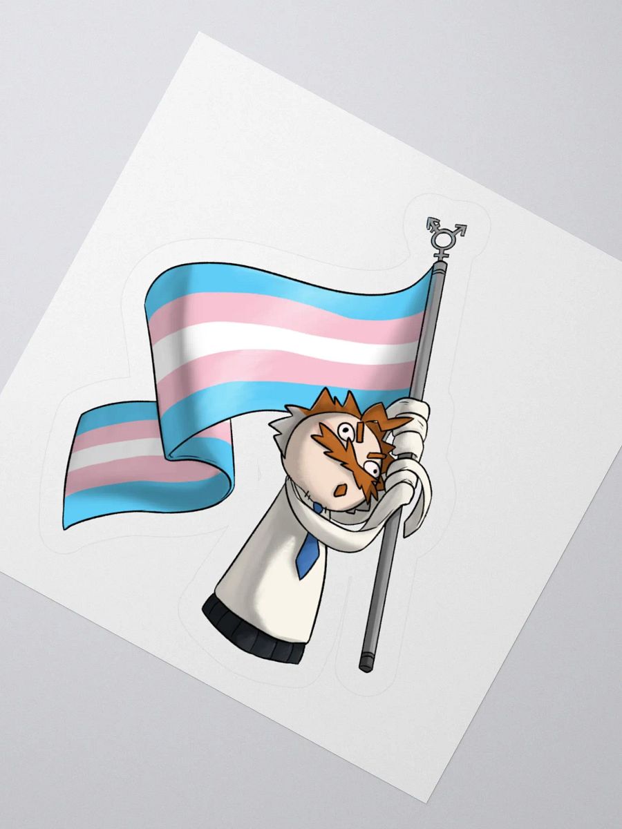 Handlad Trans Rights Cut Sticker product image (2)