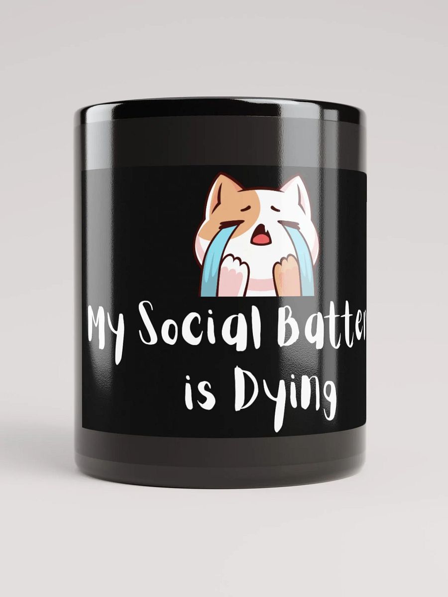 Crybaby Cat Black Glossy Mug product image (1)
