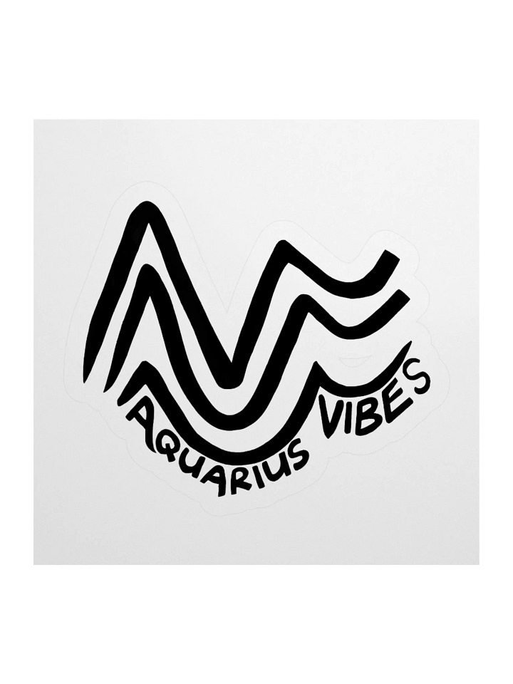 Aquarius Vibes Sticker product image (1)