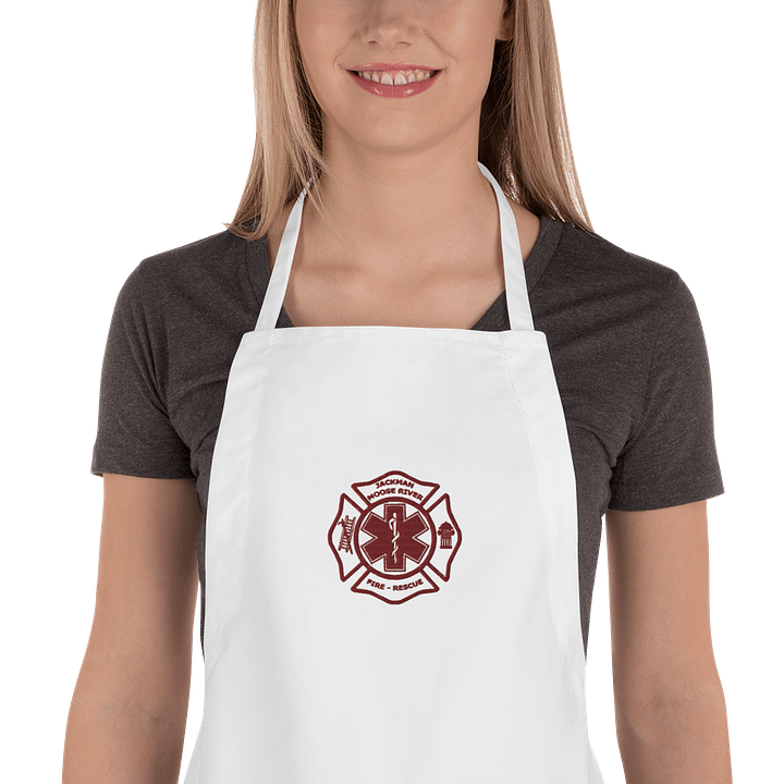 JMRF&RD Kitchen Apron - red emblem product image (1)