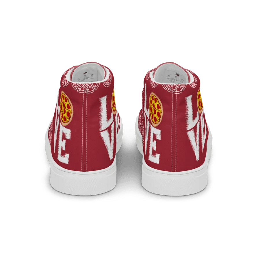 Love Pizza High Top Red/White Female product image (3)