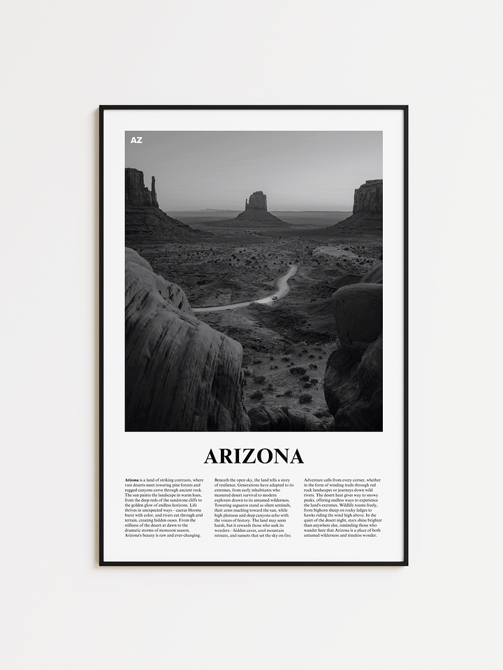 Arizona 02 Newspaper Poster | Framed product image (1)