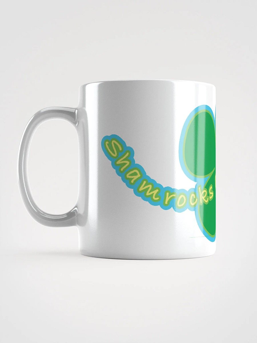 SHAMROCKS AND SUNSHINE • white glossy mug product image (12)