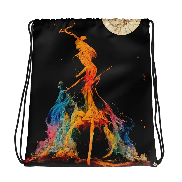 Mystic Moonlight Drawstring Backpack product image (1)