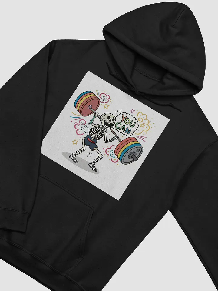 Rainbow Weightlifting Skeleton Hoodie product image (2)