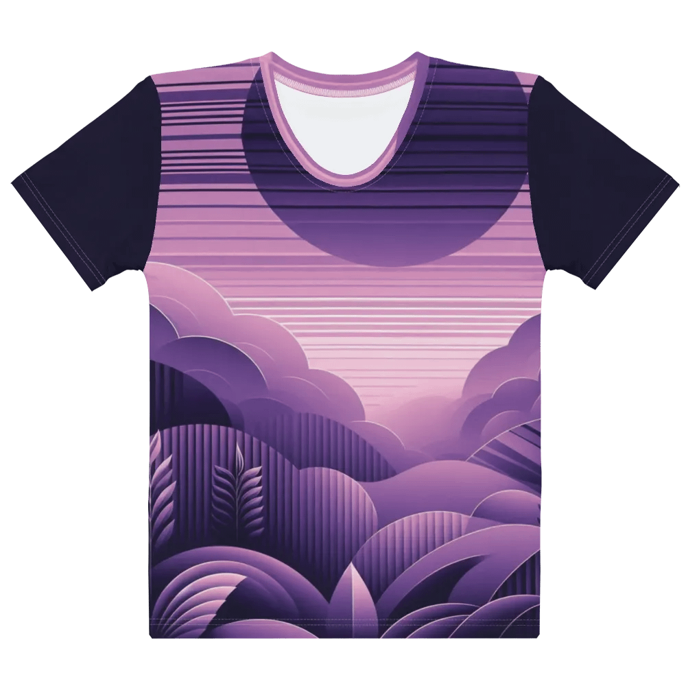 Women's Full-Print-2 Violet Glitch Tee product image (1)