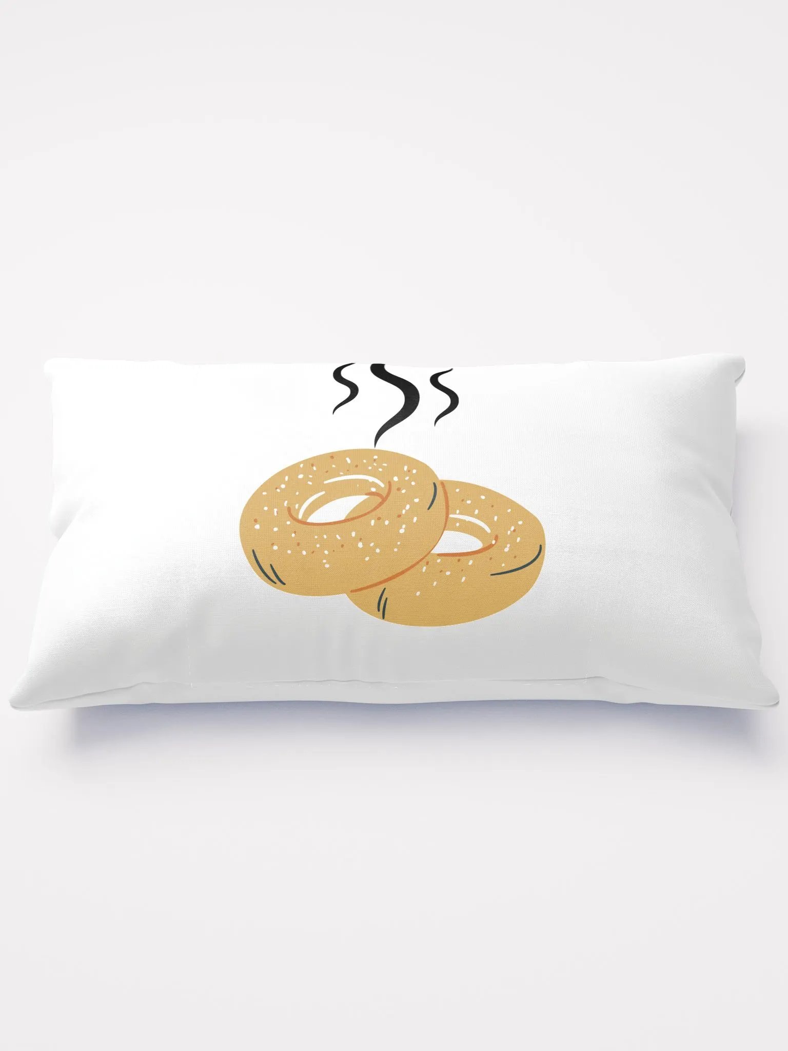 Roasted Bagel Throw Pillow! product image (2)