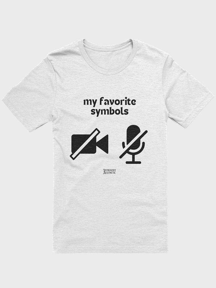 Introverts Favorite Symbols Edition: Bella+Canvas Supersoft T-Shirt product image (2)