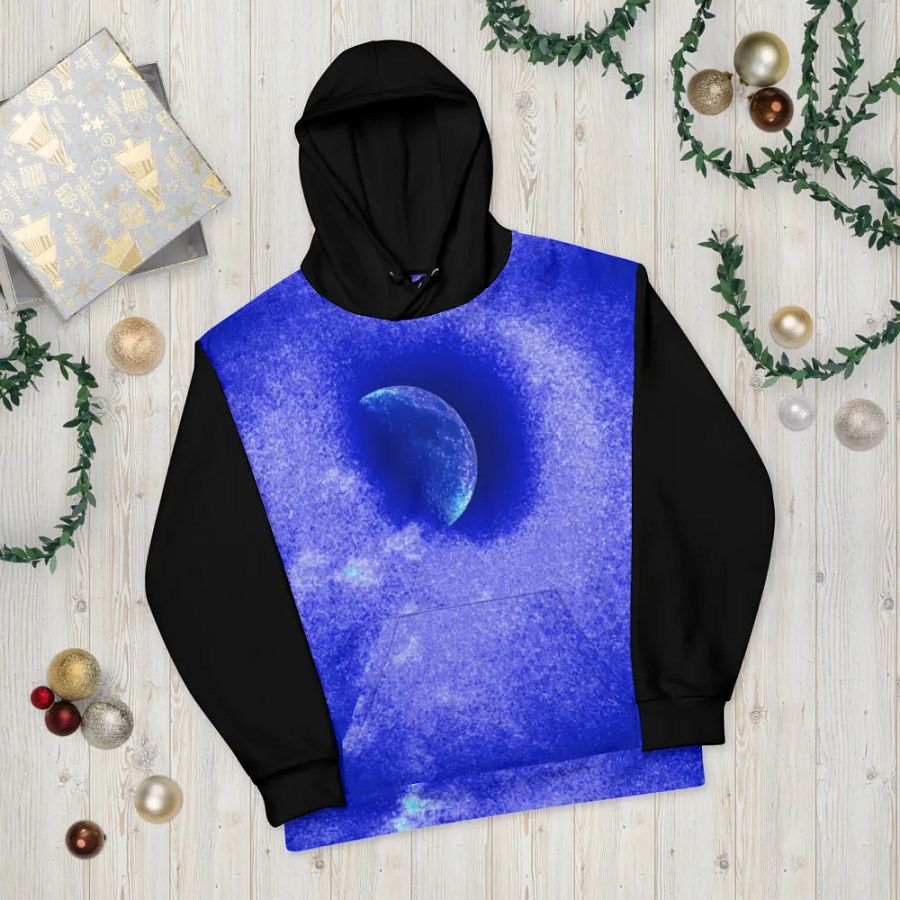 Darkest Disintegrating Moon Unisex Pull Over Hoodie product image (10)