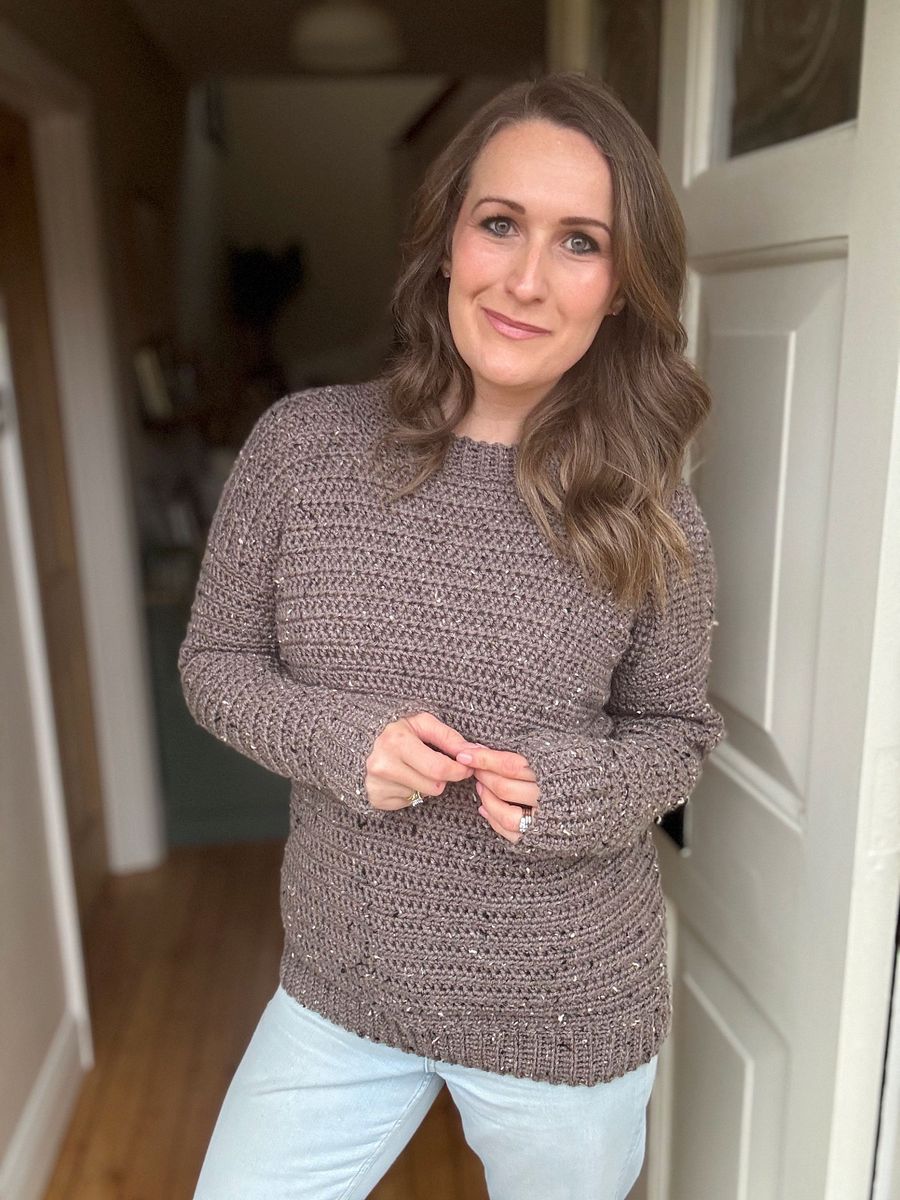 Easy Tweedy Adult Pullover - Simple Crochet Sweater Pattern For Beginners product image (10)