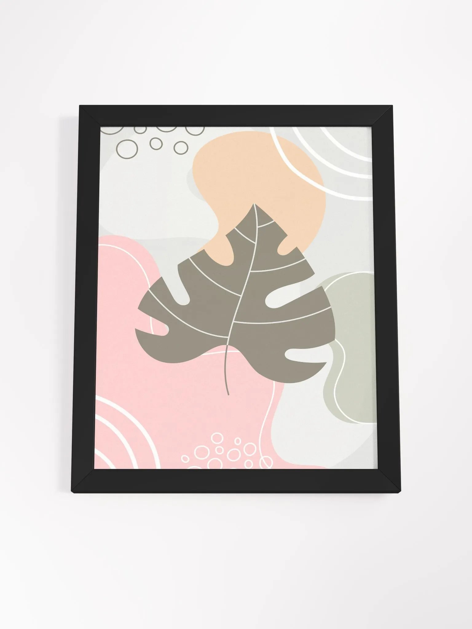 Abstract Leaf Elegance Framed Poster product image (70)