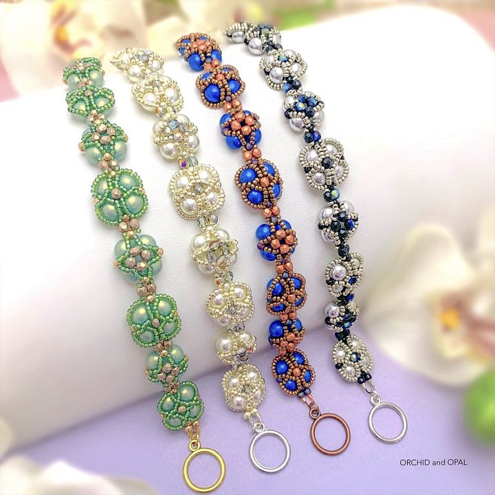 Digital Beading Pattern – South Seas Pearl and Seed Bead Bracelet product image (1)