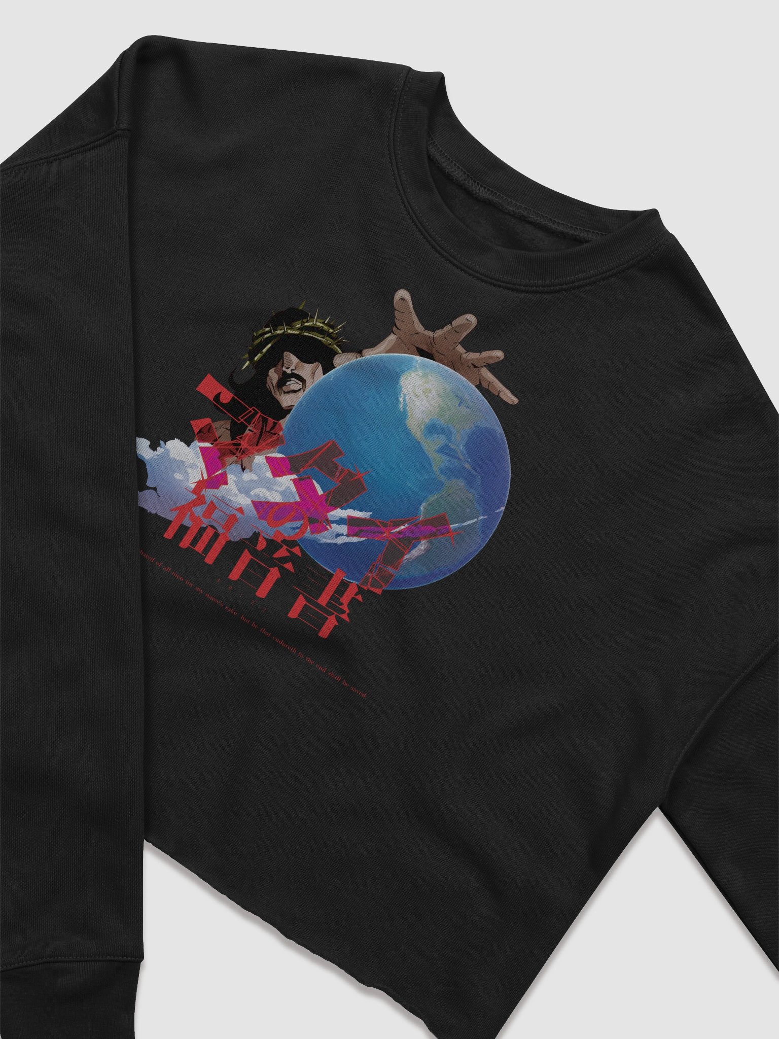 Jesus' Bizarre Adventure Crop Sweatshirt product image (7)