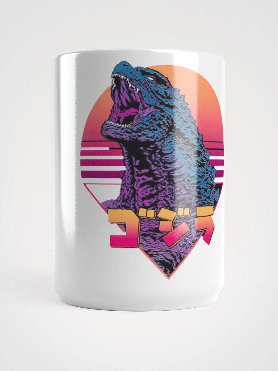 Synthwave Godzilla Mug product image (5)