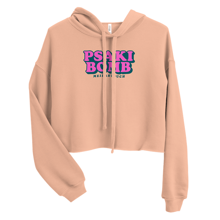 Purple PsakiBomb Women's Cropped Hoodie product image (10)