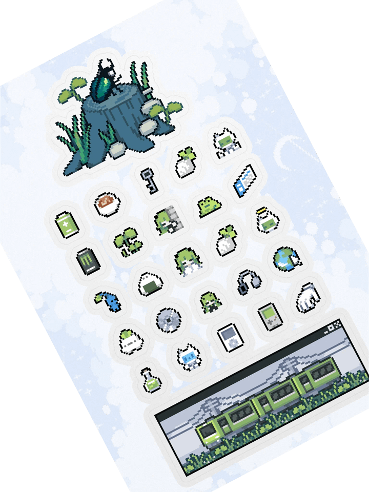 Mini Pixel Sticker Sheet product image (2)