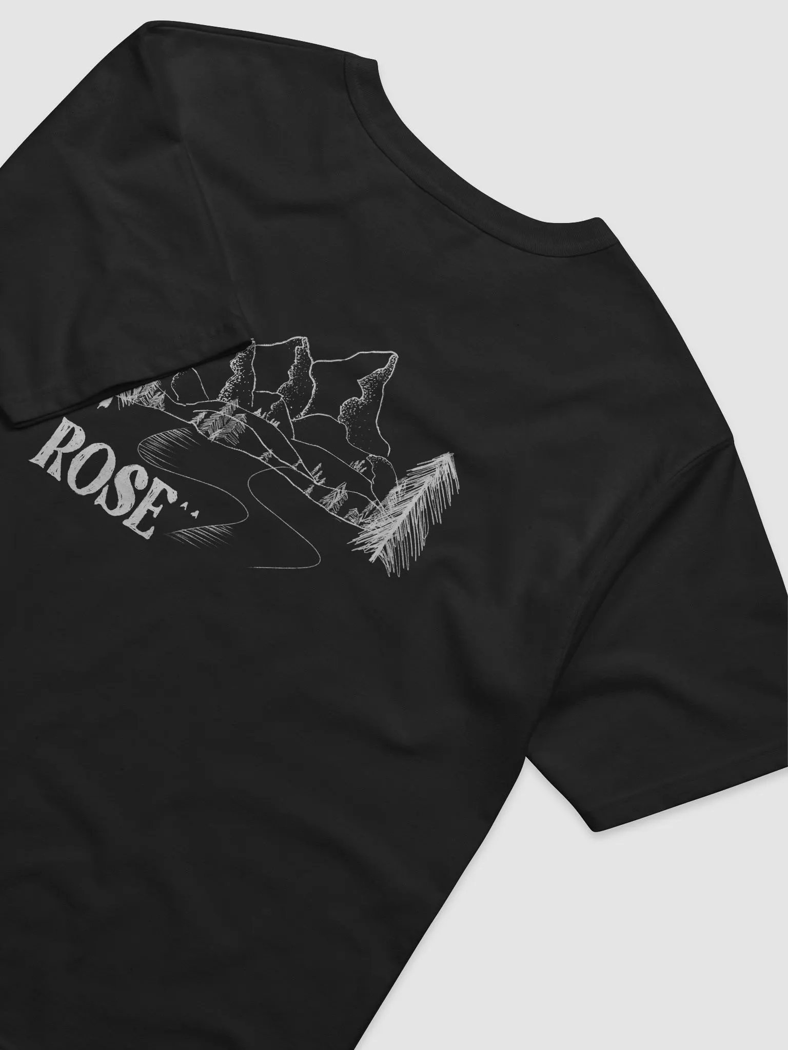 Rose t-shirt with mountain view product image (7)