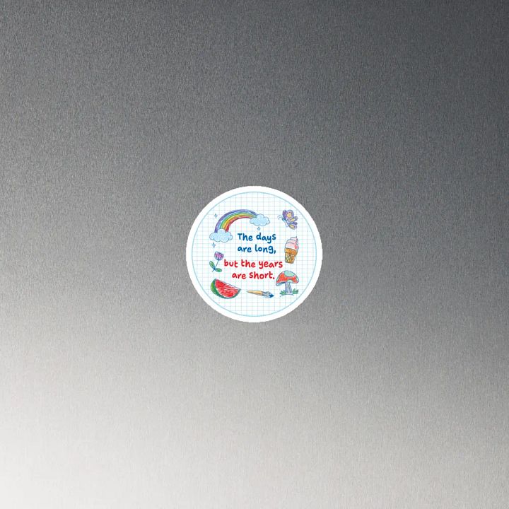 The days are long, but the years are short - Magnet product image (4)
